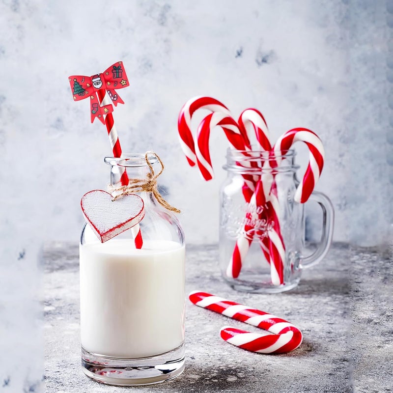 HIUSITY Christmas Bow Straw Cover Topper for Stanley Cup,Silicone Straw Toppers for Tumbler with Handle 40oz,Cute 10mm/0.4in Straws Covers Cap,Reusable Straws Lid for Stanley Cups Accessories,3Pcs GRE - Image 4